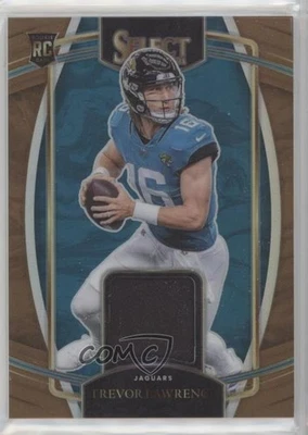 2021 Panini Select Rookie Swatches Copper Prizm /49 Trevor Lawrence #RSW-TLR RC - Image 1 of 2
