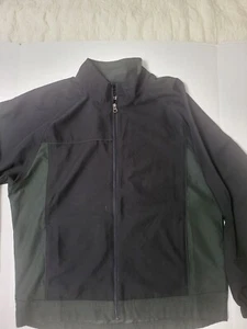 Giacca Cutter & Buck WeatherTec resistente al vento e all'acqua nero verde taglia M - Foto 1 di 24