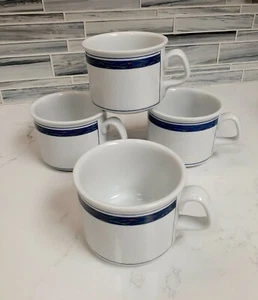 Dansk New Scandia Set of 4 Porcelain Coffee Cups Portugal 2.75" - Picture 1 of 3