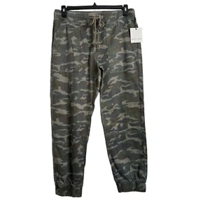 Bella Dahl Pull On Camo Sweat Pants Size Large Draw String Jogger - Picture 1 of 9