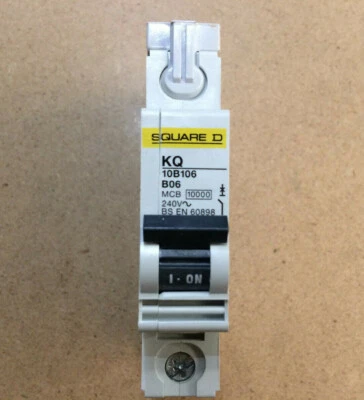 6A MCB SP Type B 10kA 240Vac KQ Square D Electric Circuit Breaker KQ10B106