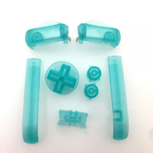 GBA Luminous / Glow Clear Green A B / L R D-Pad Buttons kits Game Boy Advance - Picture 1 of 4