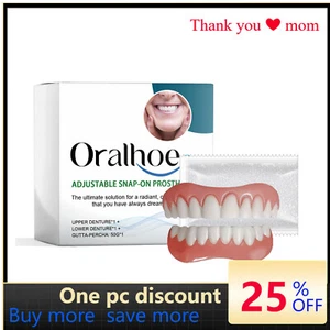 Silicone Denture Repair Kit–Fix Gaps, Enhance Smile–Comfortable Material,1 Set - Picture 1 of 7