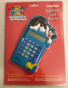 Vintage Looney Tunes Tronics Sylvester and Tweety Calculator 1995 Toshiba NOS - Bild 1 von 8