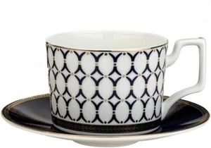 Bone China Porcelain 4 Tea Cups & 4 Saucers, Tea Pair, Dinnerware Set - Picture 1 of 3