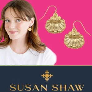Pendientes Susan Shaw Joyería Oro Vieira Concha 24k TPG - Imagen 1 de 11