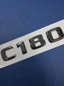CHROME * C180 * TRUNK LETTER EMBLEM BADGE FOR MERCEDES BENZ C-CLASS W204 W205 - Bild 1 von 4