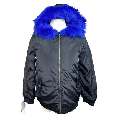 Calvin Klein Jeans youth girls jacket hoodie zipper front black 12 - Image 1 of 4