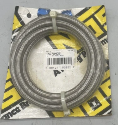 AR58-333 NOS 15270NOS 4AN-8FT Stainless Steel Braided Hose - Image 1 of 4