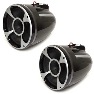 Malibu Boat Tower Speakers 6352065-BLK | Wet Sounds REV10 Black (Pair) - Picture 1 of 4