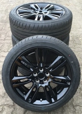 Original Jaguar XE 18" Matrix Black Kompletträder mit Dunlop Sommerreifen - Bild 1 von 2