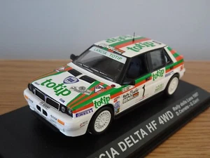 ALTAYA IXO LANCIA DELTA HF 4WD RALLY CERRATO 1987 CAR MODEL AR09 1:43 - Picture 1 of 3