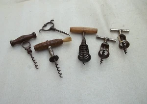 Antike Korkenzieher x 6 - Bild 1 von 6