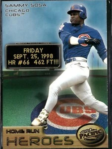 1998 Pacific Home Run Heroes #2 Sammy Sosa - Picture 1 of 2