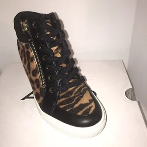 ALDO Women Ankle Boot Size 6.5 Wedged animal Print - Picture 1 of 8