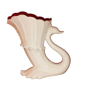 Bassano Vase Schwan Bassano Pottery Swan 25 cm Pressmarke Keramik - Picture 1 of 7