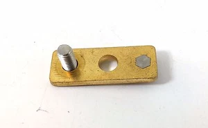 1- 2 Gang Terminal Block Bus Bar Brass Gold Plated Electrical Current Block Bolt - Picture 1 of 4