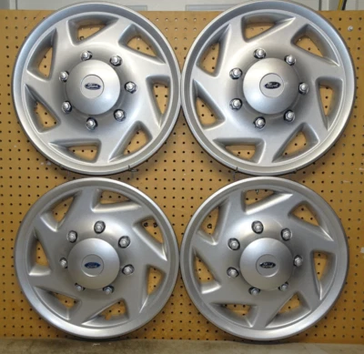 SET 1998-2019 fits Ford E150 E250 E350 E450SD VAN 16" Hubcaps Wheel Cover 7030 - Image 1 of 4