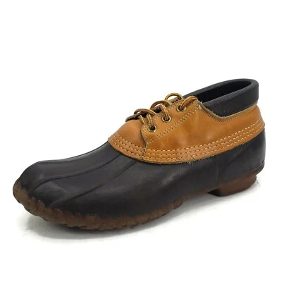 Zapato de Caza LL Bean Maine De Colección Para Hombres 8 Cuero Pato 3 Agujeros EE. UU. Foto 1 de 4