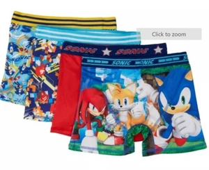 Sonic Size 6 Big Boys Size 4-pk. Athletic Boxer Print Briefs - Picture 1 of 6