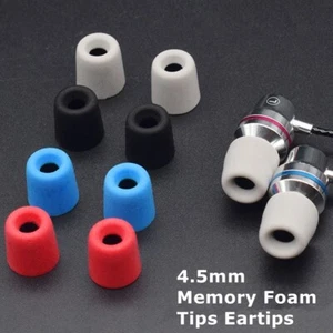 10Pcs Universal 4.5mm Memory Foam Tips Eartips For Earbuds IN-EAR Earphones - Picture 1 of 15