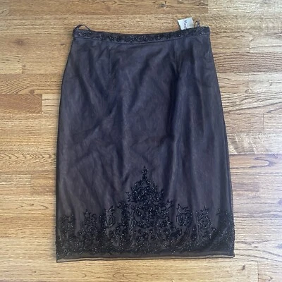 Y2K Lace Overlay Midi Skirt Whimsigoth Dark Fairy Chetta B 10 Romance  - Imagem 1 de 3