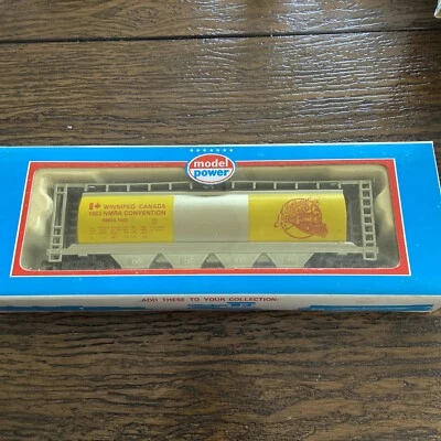 Model Power HO Railroad Train 51' Cylindrical Hopper Car 1983 NMRA Winnipeg - Image 1 of 3