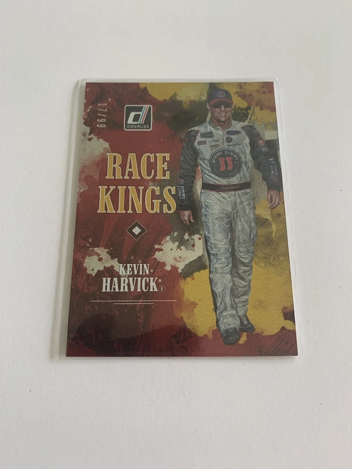 2019 Panini Donruss NASCAR Race Kings Gold Press Proof /99 Kevin Harvick #4 - Image 1 of 1