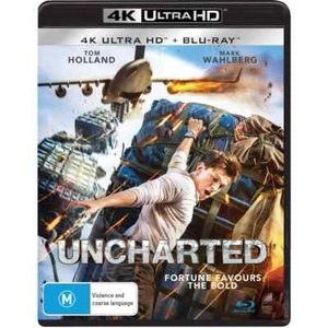 UNCHARTED 4K / BLU-RAY, NEW & SEALED, 110522, FREE POST - Picture 1 of 1