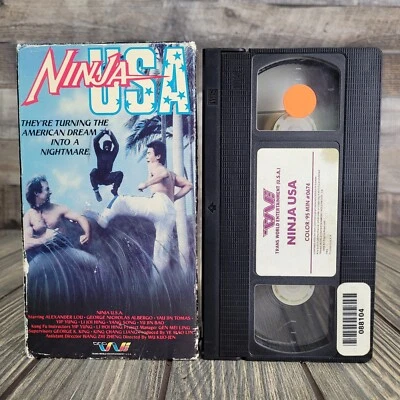 Ninja USA (VHS, 1985)  B-Movie Alexander Rei Lo Trans World Entertainment Tested - Image 1 of 4