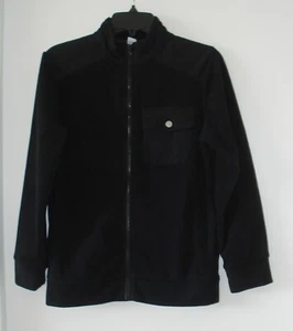 OLD NAVY BOYS BLACK FLEECE COLLARED FULL ZIP W/ POCKET SWEATER SIZE XL (14-16) - Picture 1 of 5