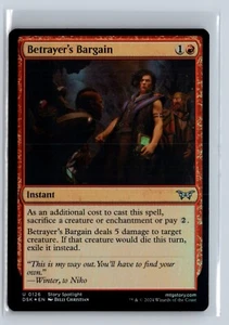 FOIL Betrayer's Bargain Duskmourn Uncommon – MTG Magic the Gathering Card - Picture 1 of 2