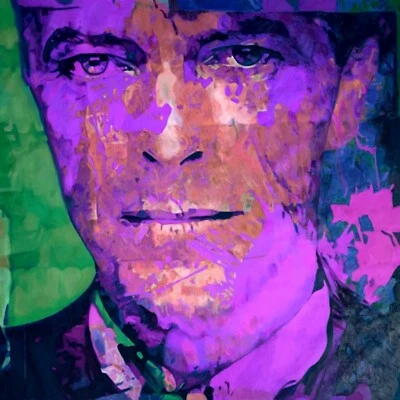 P.A.K Homage David Bowie David Bowie 100x100 Acrylic Glass Picture/Loft/Print/Glass/XXL