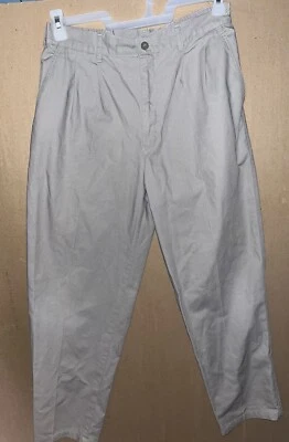 Pantalones de trabajo Brittania para hombre color caqui beige talla 34 X 30 usados Foto 1 de 4