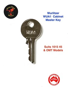 WURLITZER Jukebox WUA 1 Cabinet Master Key-Suits 1015 45 & OMT Models-LQQK! - Picture 1 of 4
