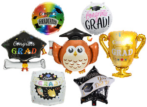 Graduation Balloon Grad Ceremony Hat Owl Congratulations Foil Balloon Decoration