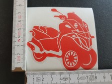 Gilera Fuoco, Folienplot Aufkleber Sticker, Rot