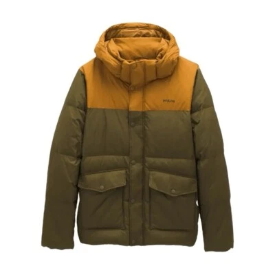 Prana Timber Trail Jacket Spiced Colorblock Men Size XL Down Winter Puffer Coat - Image 1 of 3