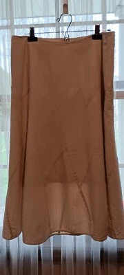 Falda Christopher & Banks Mezcla Lino Talla 14 Damas Crema Forrada Modesta Foto 1 de 4