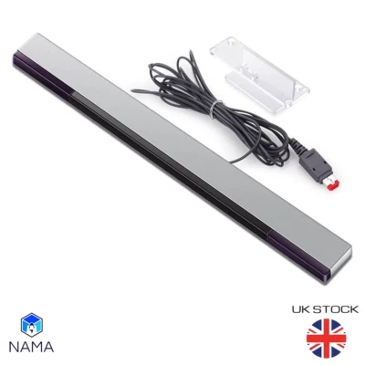 SENSOR BAR FOR NINTENDO WII & WII U WITH STAND WIRED INFRARED RECEIVER - NEW - Image 1 of 3