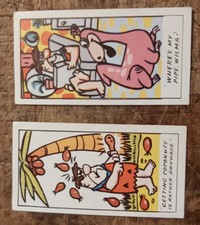 The Flintstones card series; Primrose Confectionery; No.8 & No. 32