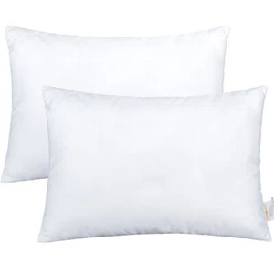 2 Pack Cotton Down Alternative Toddler Pillows Soft Hypoallergenic Baby Pillows - Picture 1 of 8