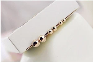 Three Pairs Gold Ball Stud Earrings - 3 Sizes Adults & Children - AUS SELLER - Imagen 1 de 6