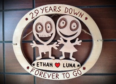 Personalizado 29 Aniversario Boda Regalo Personalizado Pareja Nombres 29 Años Juntos Foto 1 de 2