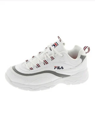 Fila Ray Niños SintheticColor Blanco/Azul Marino/Mil Niños (Unisex) Talla 7 Niños Foto 1 de 4