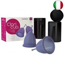 claripharm Duopack tagli mestruali claricup dimensioni 3 Taglia 3 (Taglia 3)