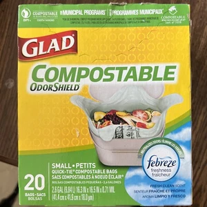 Glad Compostable Small Kitchen Bags 8 Boxes-20 bags per-Brand New! Plus Bonus - Bild 1 von 2