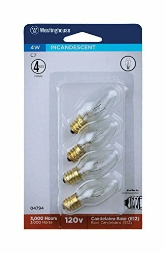Incand C7 Bulb 4w Clr4pk - Image 1 of 1