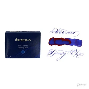 Waterman Fountain Pen Ink Cartridges 8-pk, Serenity Blue (Florida Blue) - Picture 1 of 3