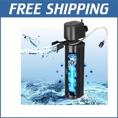 Efficient 400GPH Aquarium Cleaner for 40-150 Gallons – Eliminates Green Water - Image 1 of 4